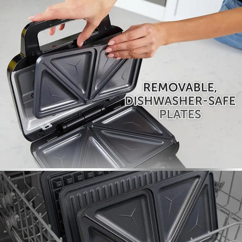 Breville Deep Fill 3 in 1 Toastie Maker Black VST098 -