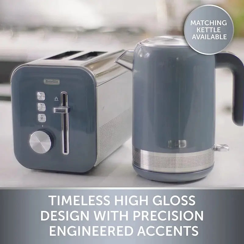 Breville High Gloss Electric 2 Slice Toaster - Grey -