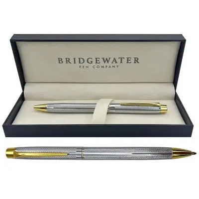 Bridgewater Lincoln Chrome & Gold Trim Ball Pen - Giftware