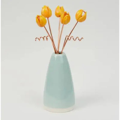 Bright Glass Vase Tulip Cone Small - Homeware >> Vases