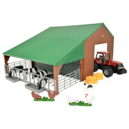 Britains Big Farm Building Accessories Set With Case Tractor