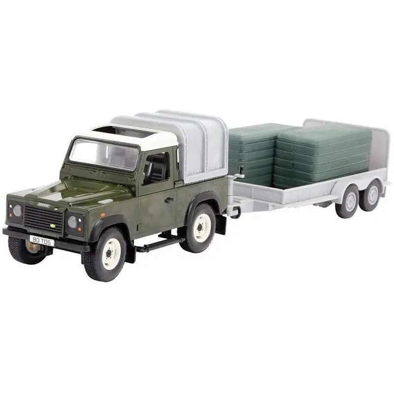 Britains Big Farm Land Rover with General Purpose Trailer and 2 Large ...