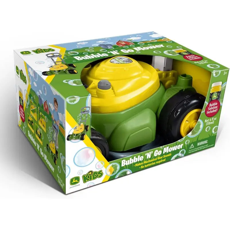 Britains John Deere Bubble Mower With 4oz Refill Bottle