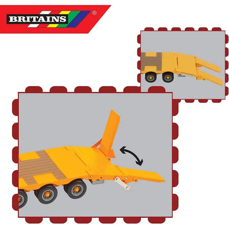 Britains Kane Low Loader Yellow 1:32 Scale - Toys
