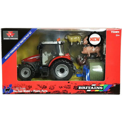 Britains Massey Ferguson 5612 Tractor Playset 1:32 Scale -