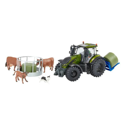 Britains Metallic Olive Green Valtra Playset 1:32 Scale -