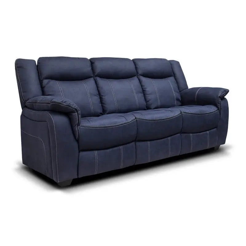 Brooklyn Fabric Reclining Sofa Range - Charcoal / Hazel /