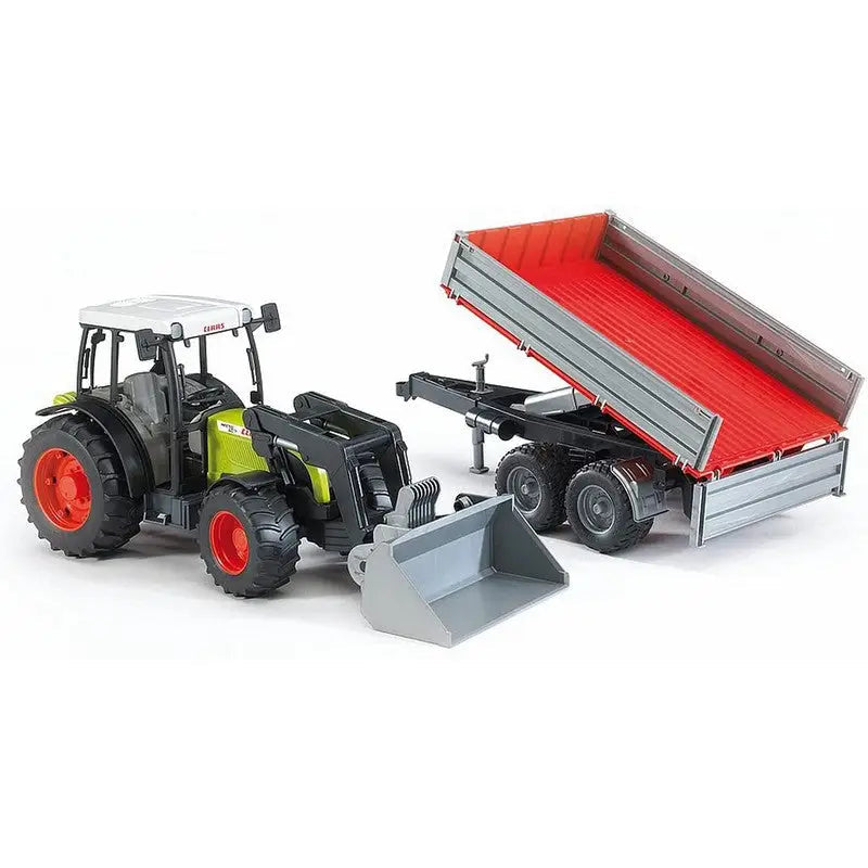 Bruder Claas Nectis 267F With Frontloader & Tipping Trailer