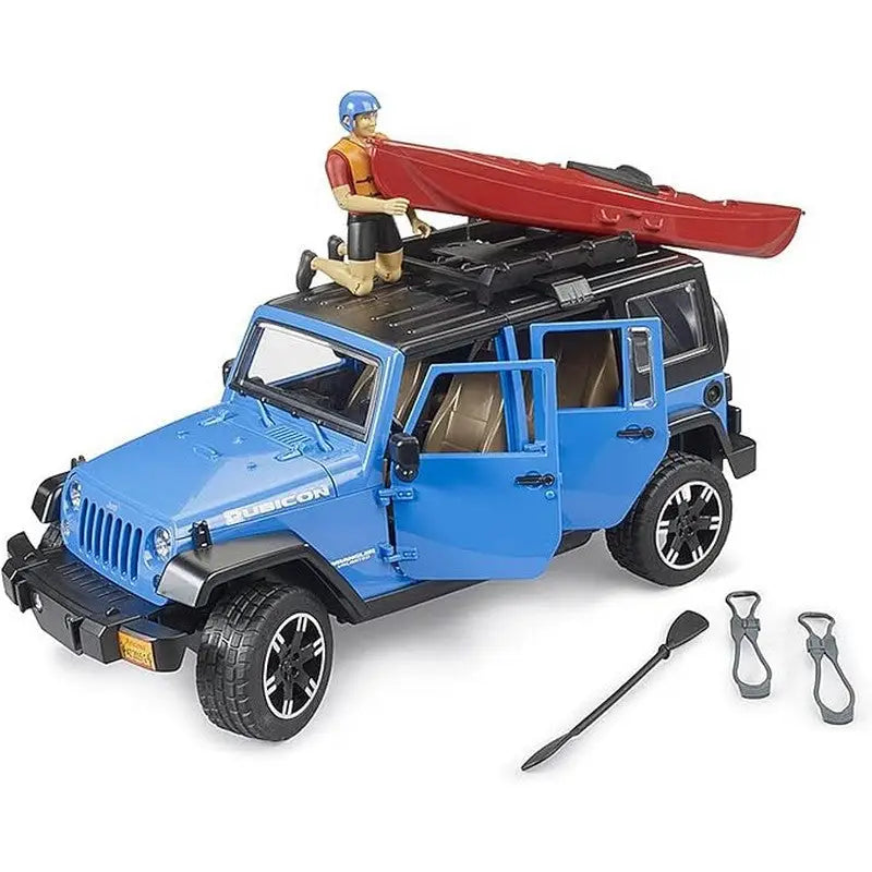 Bruder Jeep Wrangler Rubicon With Kayak & Figure - Toys >>