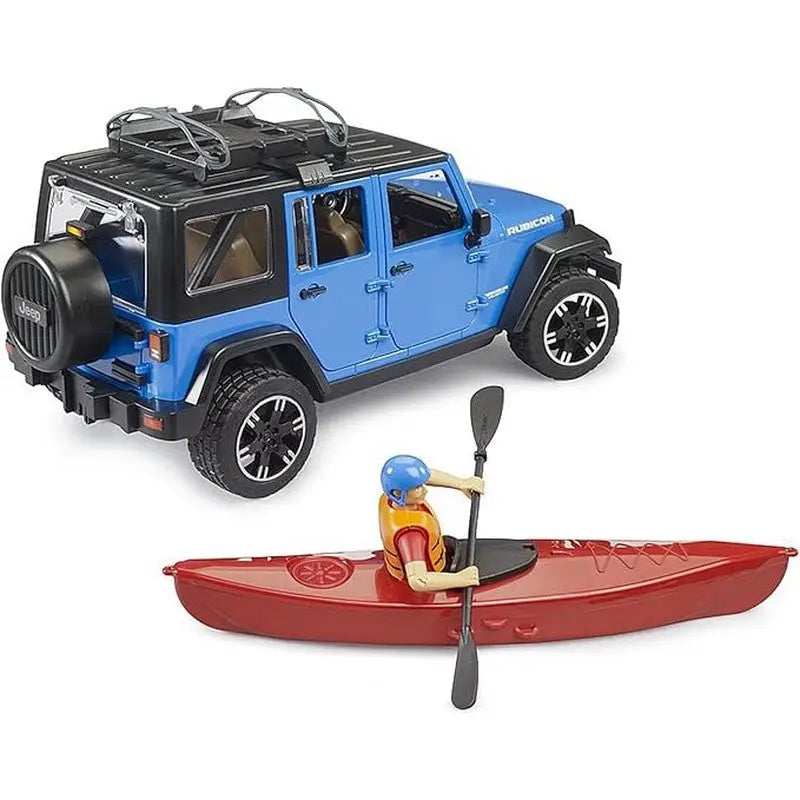 Bruder Jeep Wrangler Rubicon With Kayak & Figure - Toys >>