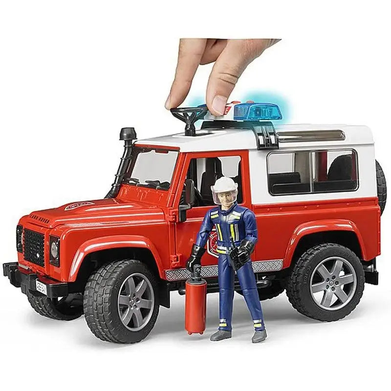 Bruder Land Rover Station Wagon With Firefighter 1:16 Scale