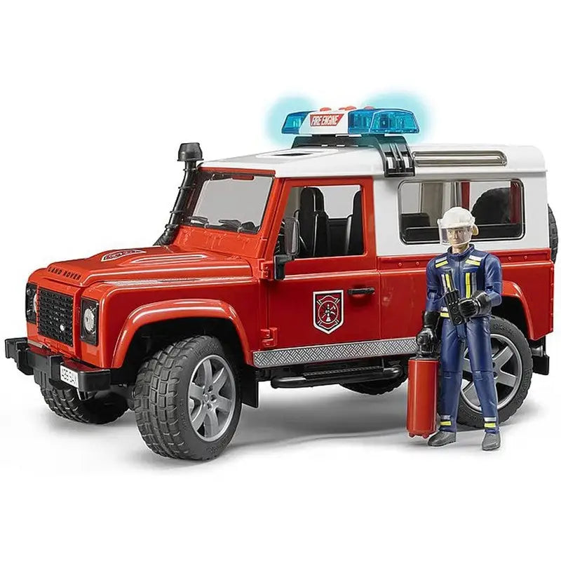 Bruder Land Rover Station Wagon With Firefighter 1:16 Scale