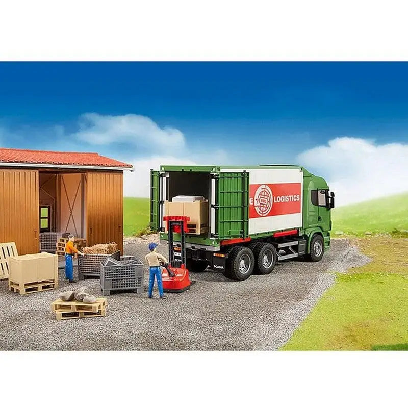 Bruder Logistics Set Pallets And Cage Attachments 1:16 Scale