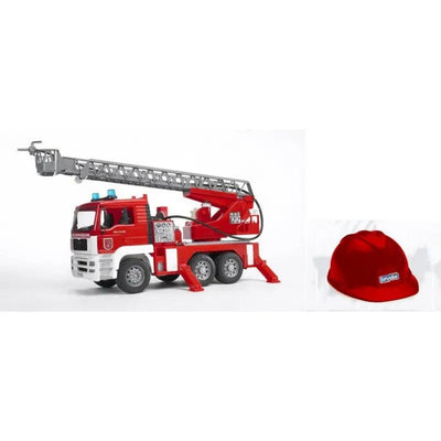 Bruder Man Fire Engine With Sounds & Lights Including Hat