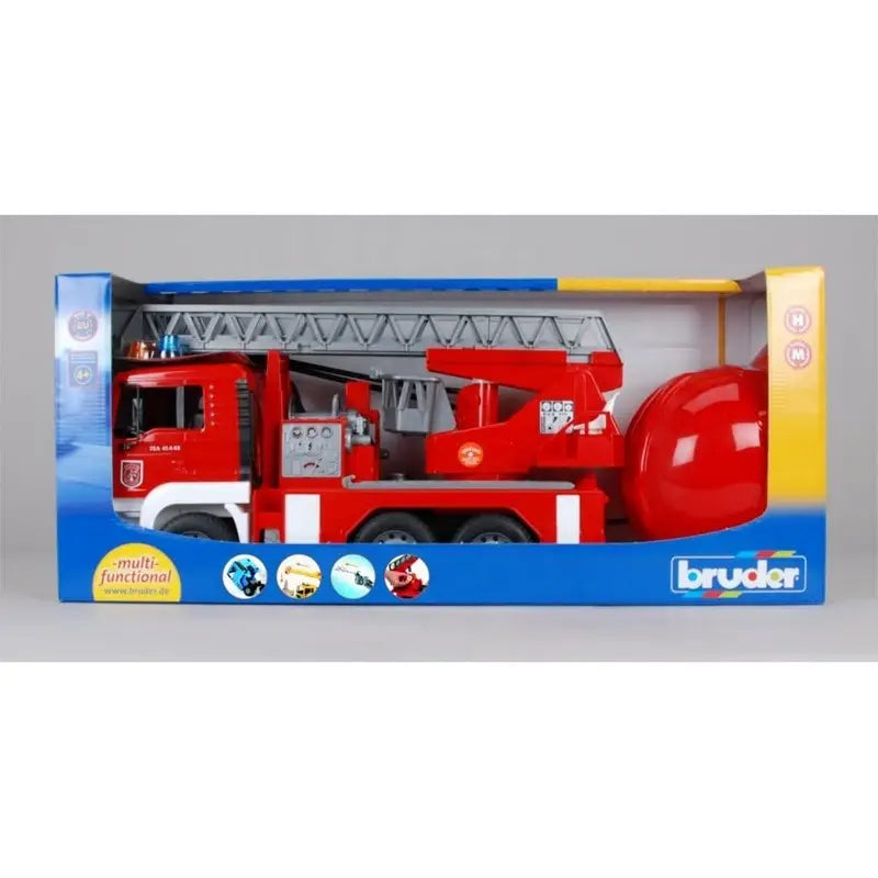 Bruder Man Fire Engine With Sounds & Lights Including Hat