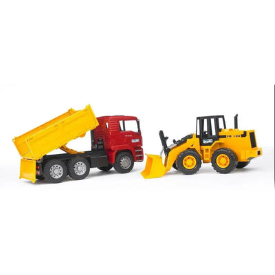 Bruder MAN TGA Construction Truck With Loader - Toys