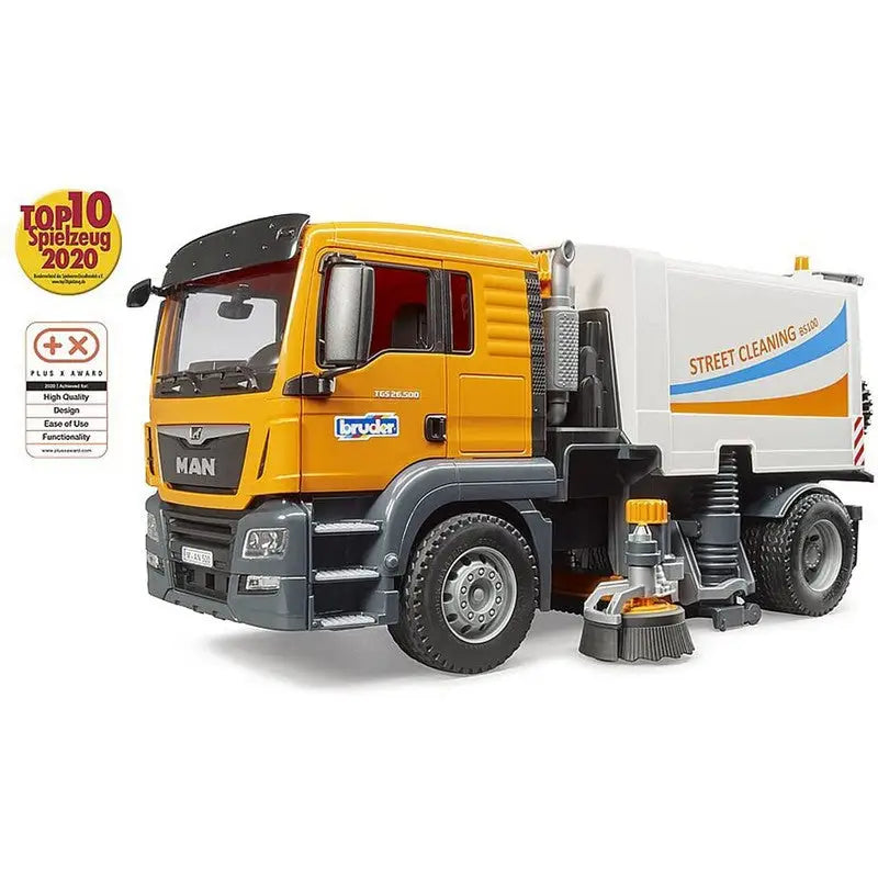 Bruder Man Tgs Street Sweeper (3780) 1:16 Scale - Toys