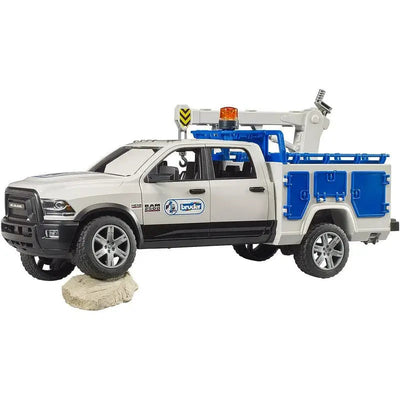 Bruder Ram 2500 Service Truck With Rotating Beacon Light -