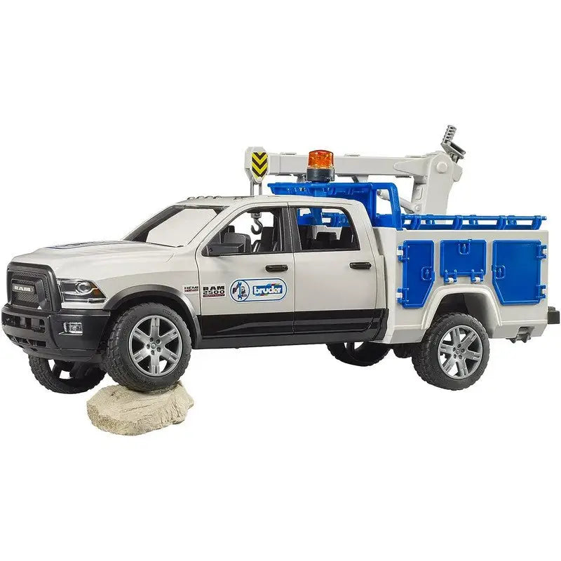 Bruder Ram 2500 Service Truck With Rotating Beacon Light -