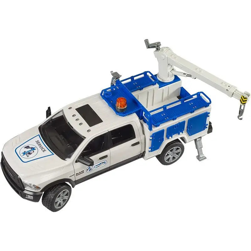 Bruder Ram 2500 Service Truck With Rotating Beacon Light -