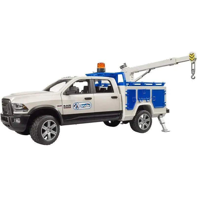 Bruder Ram 2500 Service Truck With Rotating Beacon Light -