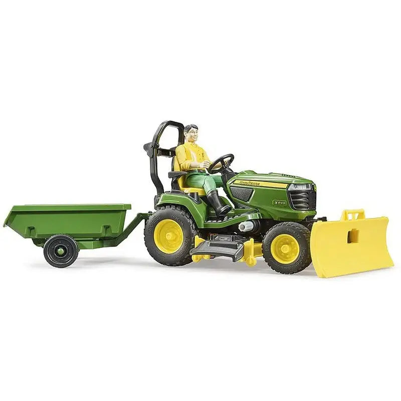 Bruder Ride On Mower Set Including Figure 1:16 Scale - Toys