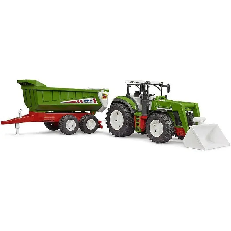 Bruder Roadmax Tractor With Front Loader Inc Trailer Set