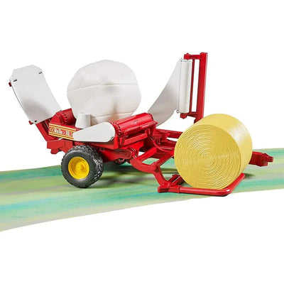 Bruder Round Bale Wrapper & Bales 1:16 Scale - Toys