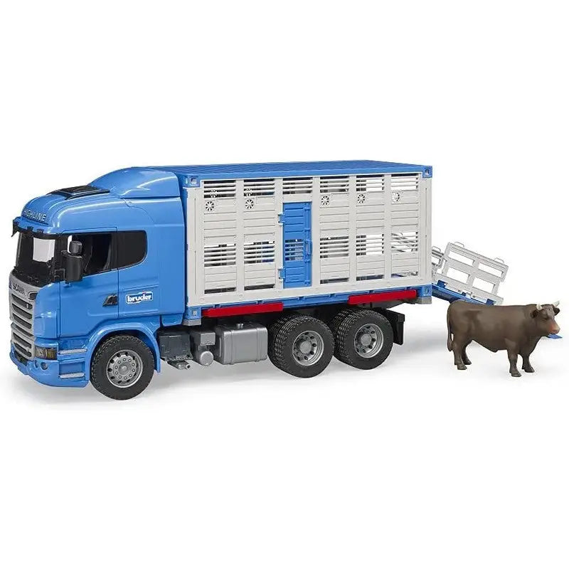 Bruder Scania R-Series Cattle Transport Truck Lorry With 1