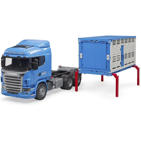 Bruder Scania R-Series Cattle Transport Truck Lorry With 1