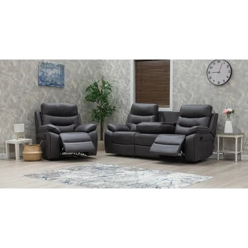 Bruno Reclining Fabric Sofa With Drop Down Centre Range
