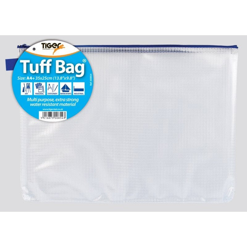 Tiger Tuff Waterproof Book Bag - A4 - 35 x 25cm
