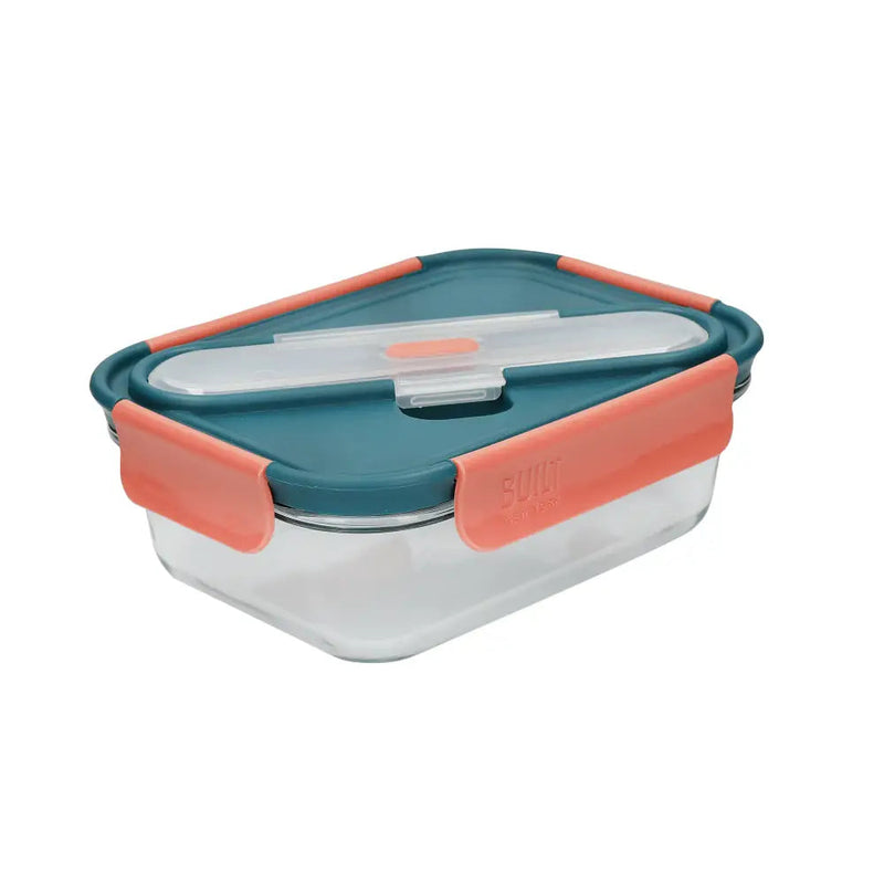 Built Complete Lunch Set With Cutlery - 900ml - Tropical -