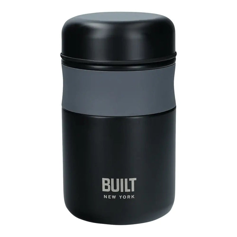 Built Double Wall Insulated Food Flask - 490ml - Black -