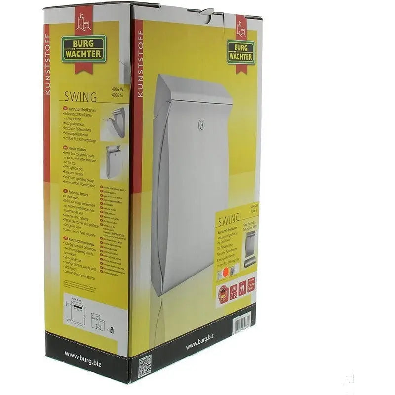 Burg-Wachter Sterling Swing High Quality Plastic Post Box -