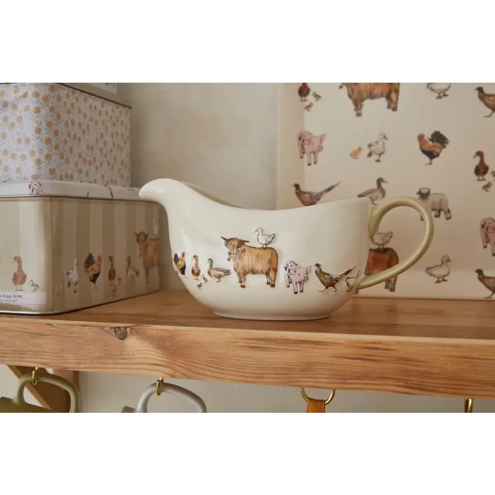 Buttercup Farm- Ceramic Extra Large Gravy Boat - Kitchenware