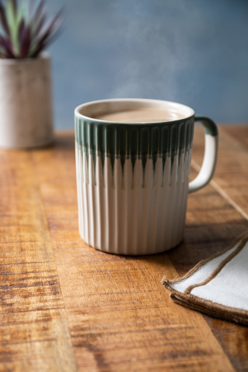 Mikasa Green Textured Mug, 410ML