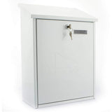 Sterling Burg Wachter Grand Postbox Galvanised Steel 33x45x15cm- Black or White Available