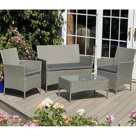 California Grey Coffee Table Set - 4 Piece Set - Garden