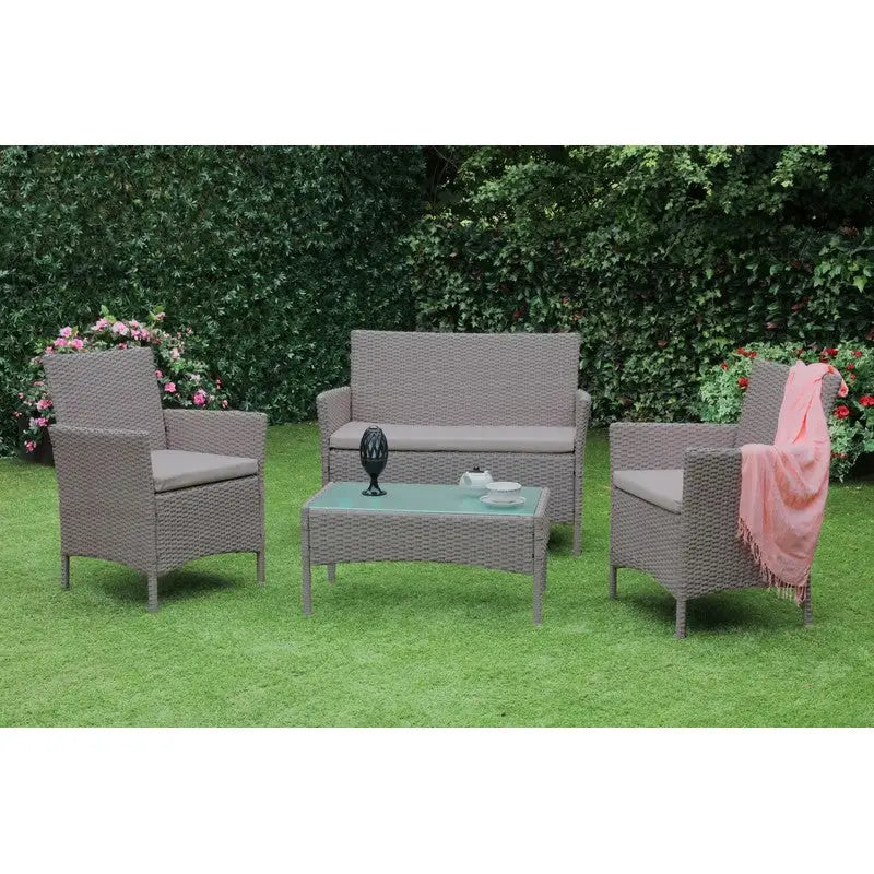 California Grey Coffee Table Set - 4 Piece Set - Garden