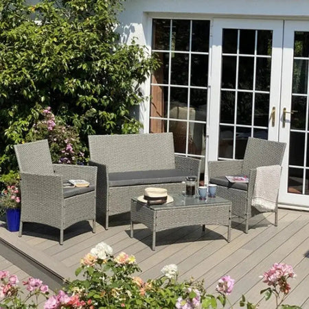 California Grey Coffee Table Set - 4 Piece Set - Garden