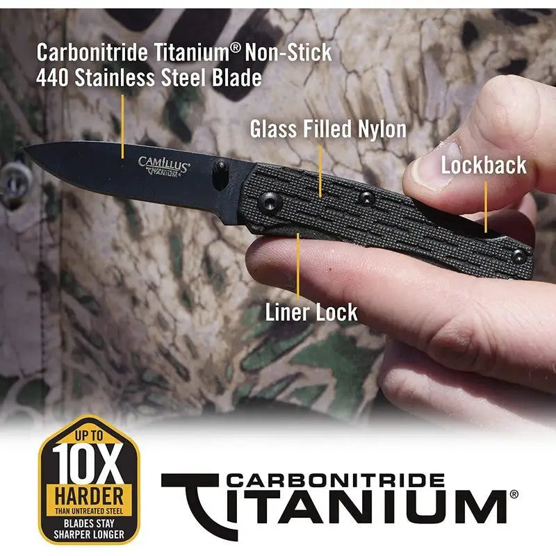 Camillus Camlite Mini Carbonitride Titanium Stainless Steel