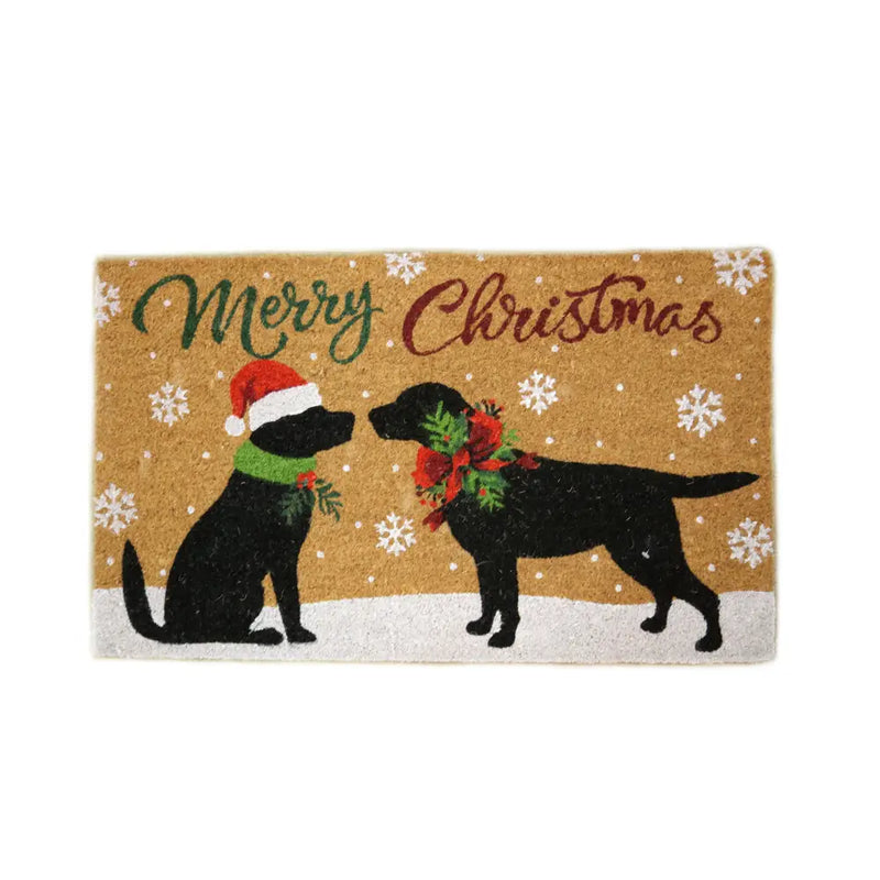 Canine Merry Christmas Coir Door Mat 76x46cm - Christmas >>