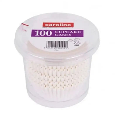 Caroline Cupcake Cases- White 100 PK - Kitchenware
