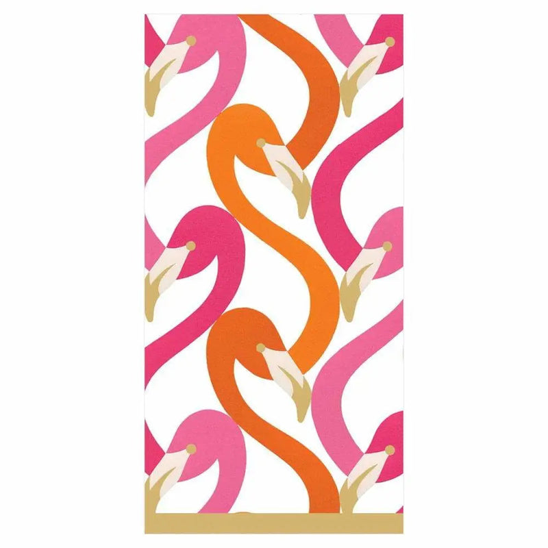 Caspari Hankies - Fuchsia Flamingo (10 Pack) - Giftware