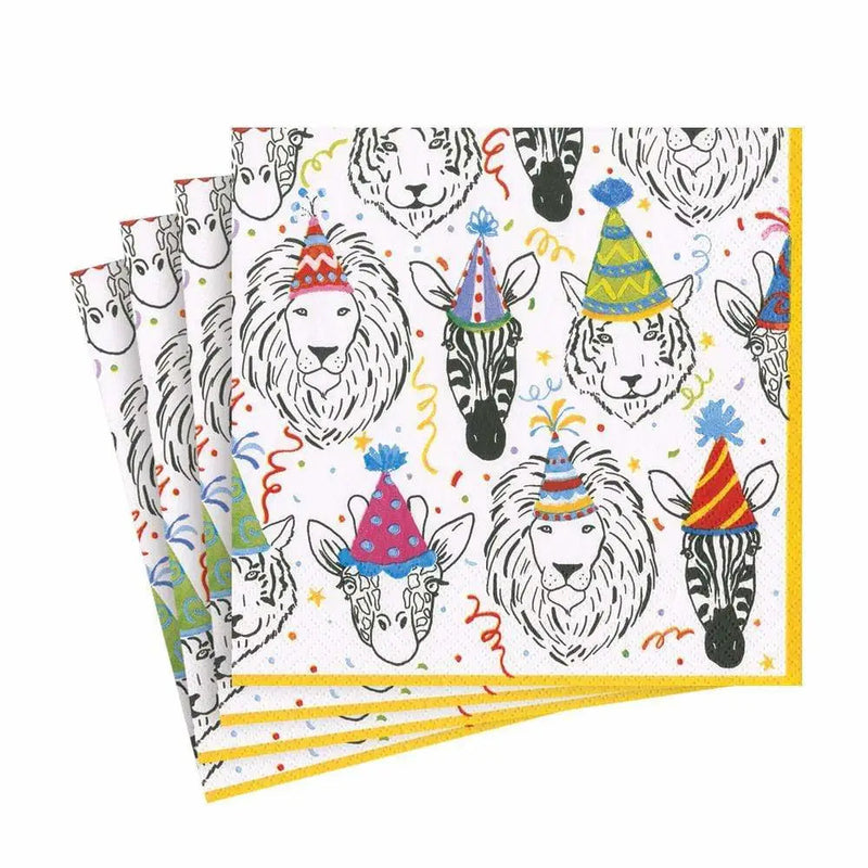 Caspari Luncheon Napkin - Safari Birthday (20 Pack) -