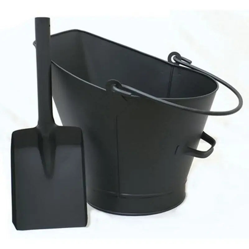 Castle Living Black Square Mouth Coal Bucket With Shovel -