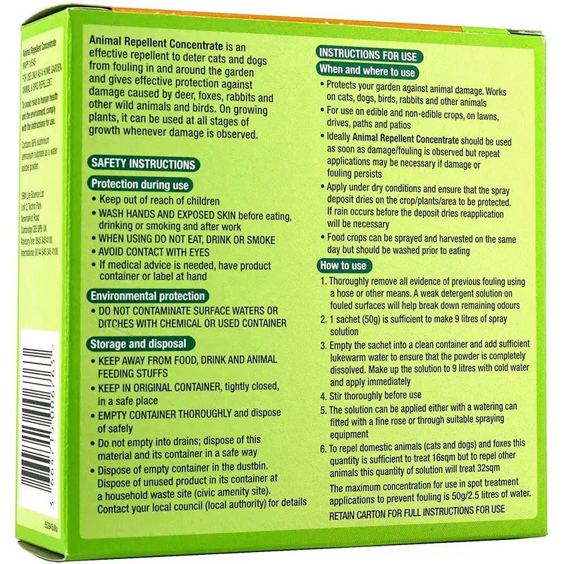 Bayer Garden Cat-A-Pult Animal Repellent Concentrate 2 x 50g