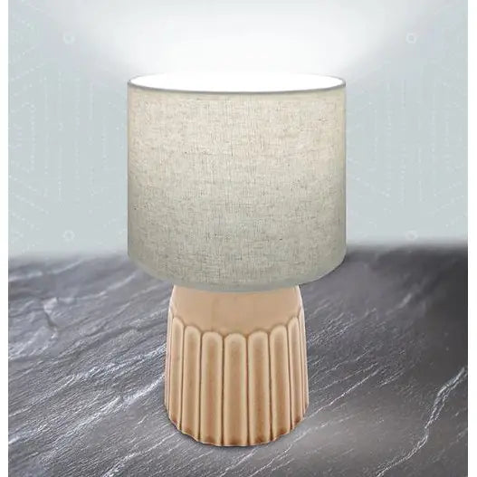 Ceramic Table Lamp With Shade Honey - Homeware >> Lamps