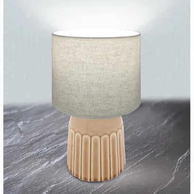 Ceramic Table Lamp With Shade Honey - Homeware >> Lamps
